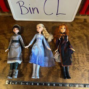 Disney Princess Honeymaren, Elsa & Anna Frozen 2 Barbie Dolls Lot of 3